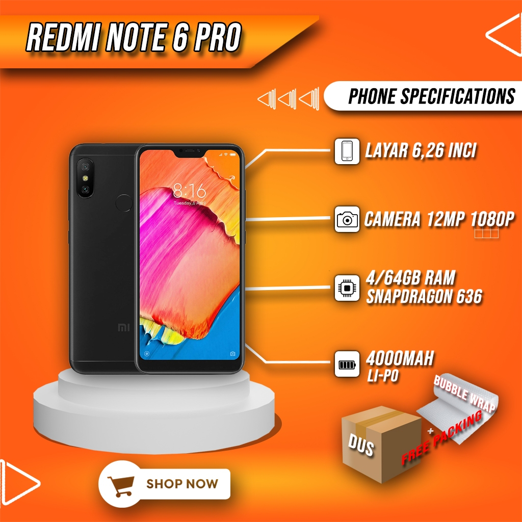 REDMI NOTE 6 PRO 4/64 GB RAM