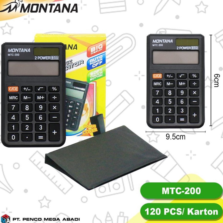 

Ready kalkulator MTC 200 ukuran SAKU