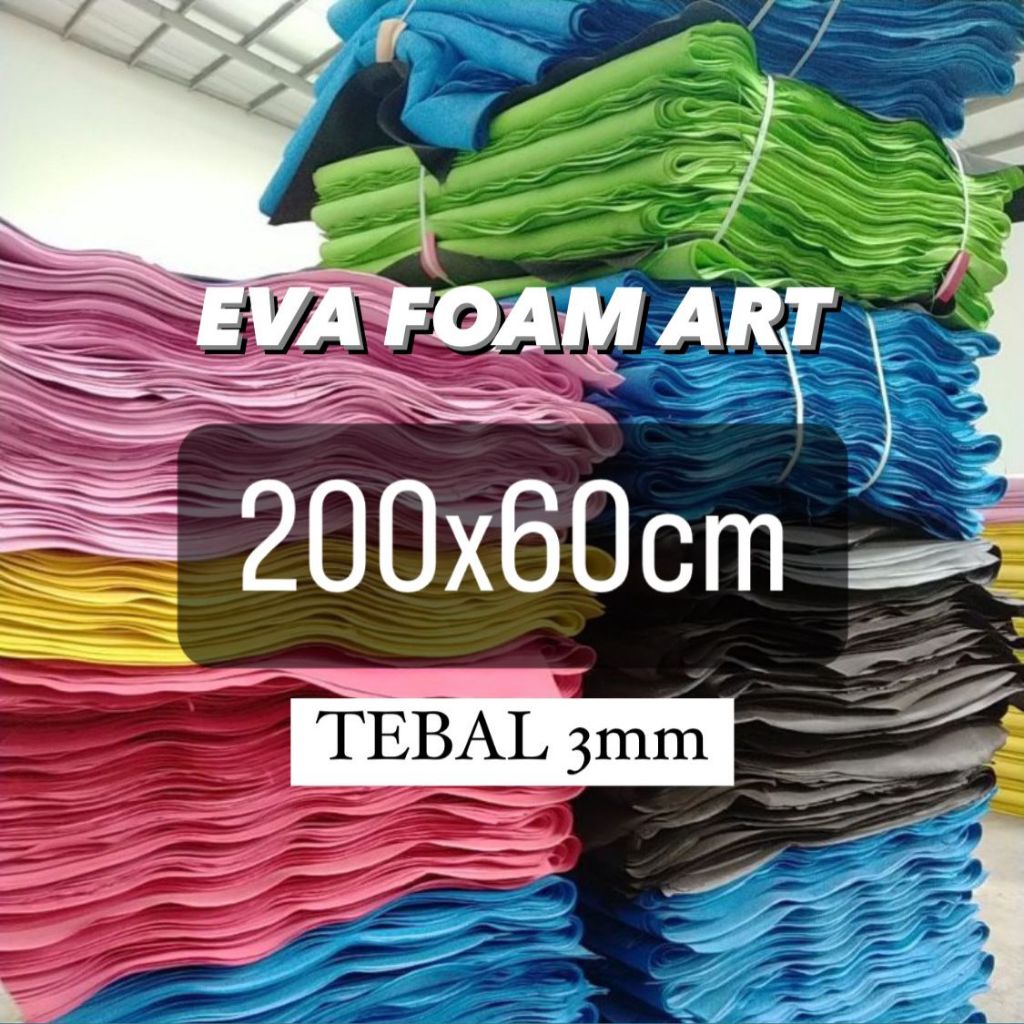 media kreasi SPONS EVA EVA Foam / Spon Ati tebal 3mm busa ati 3mm media kerajinan