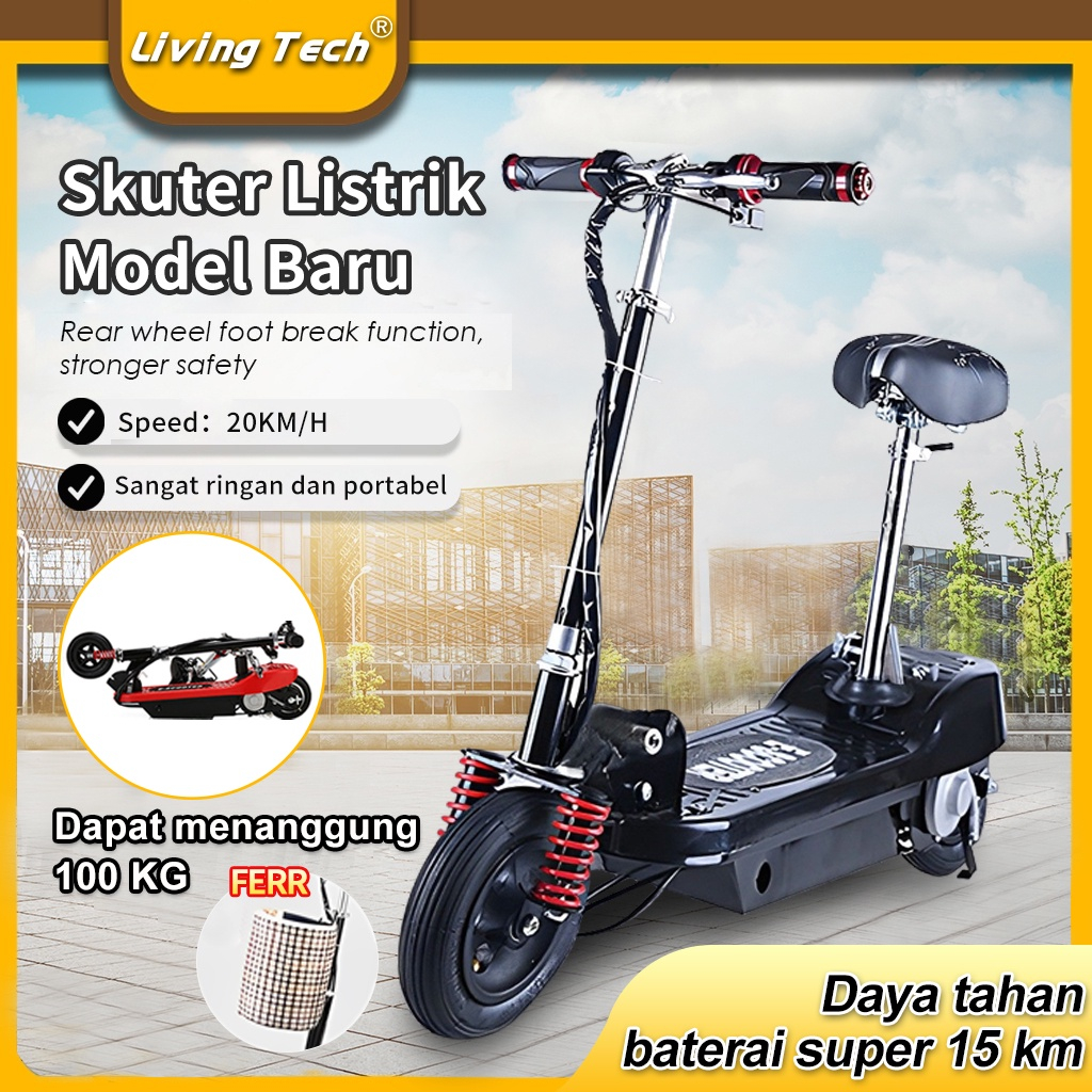 LIVING Skuter Elektrik  /Kendaraan Listrik /Skuter Elektrik Dewasa Murah / Skuter Lipat