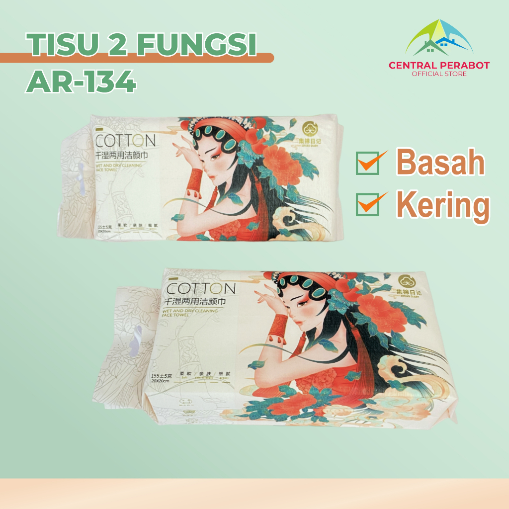 Tissue Towel Tisu 2 Fungsi Basah Dan Kering Tisu Basah Tisu Kering AR-134