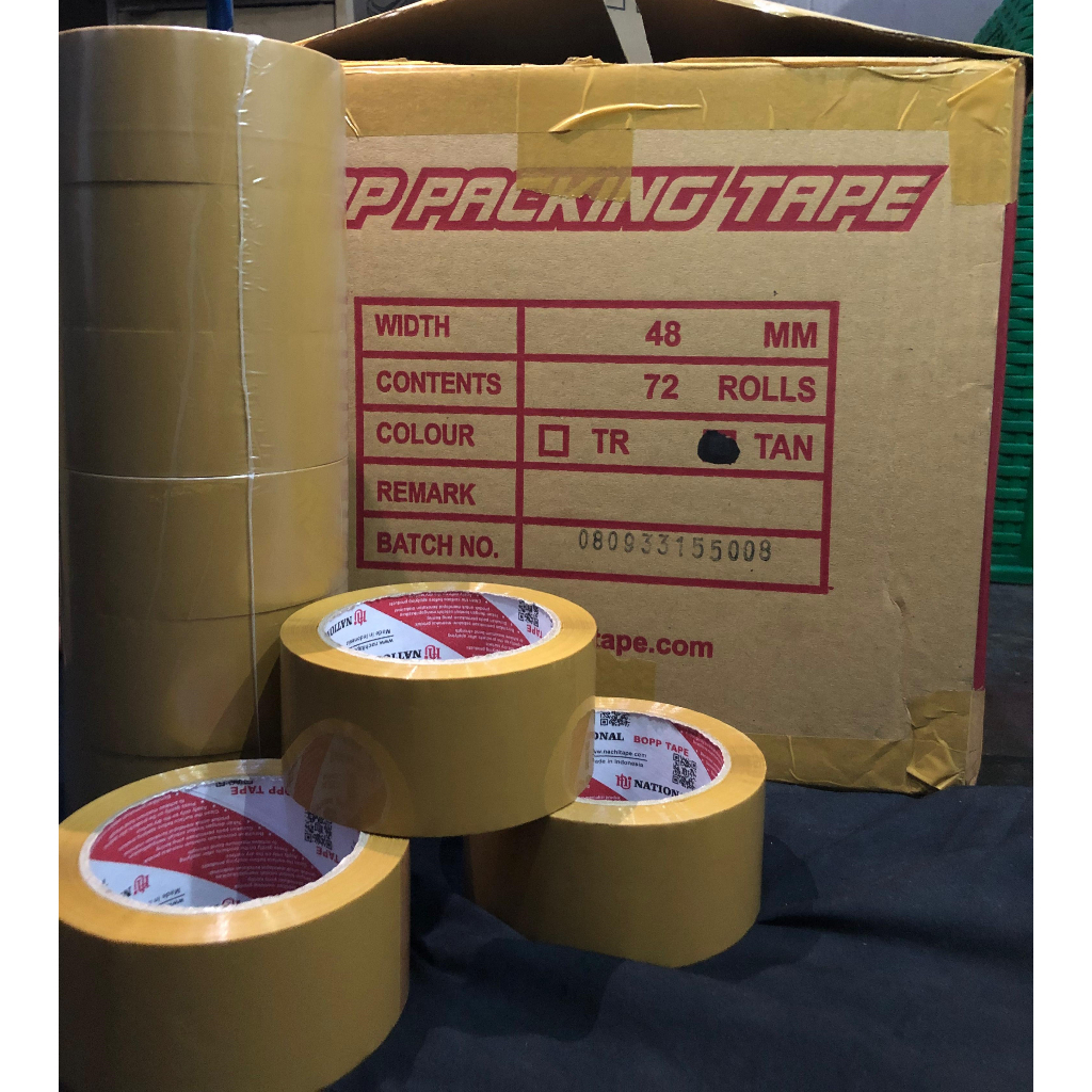 

LAKBAN NATIONAL TAPE 48MM ISOLASI BENING COKLAT MURAH