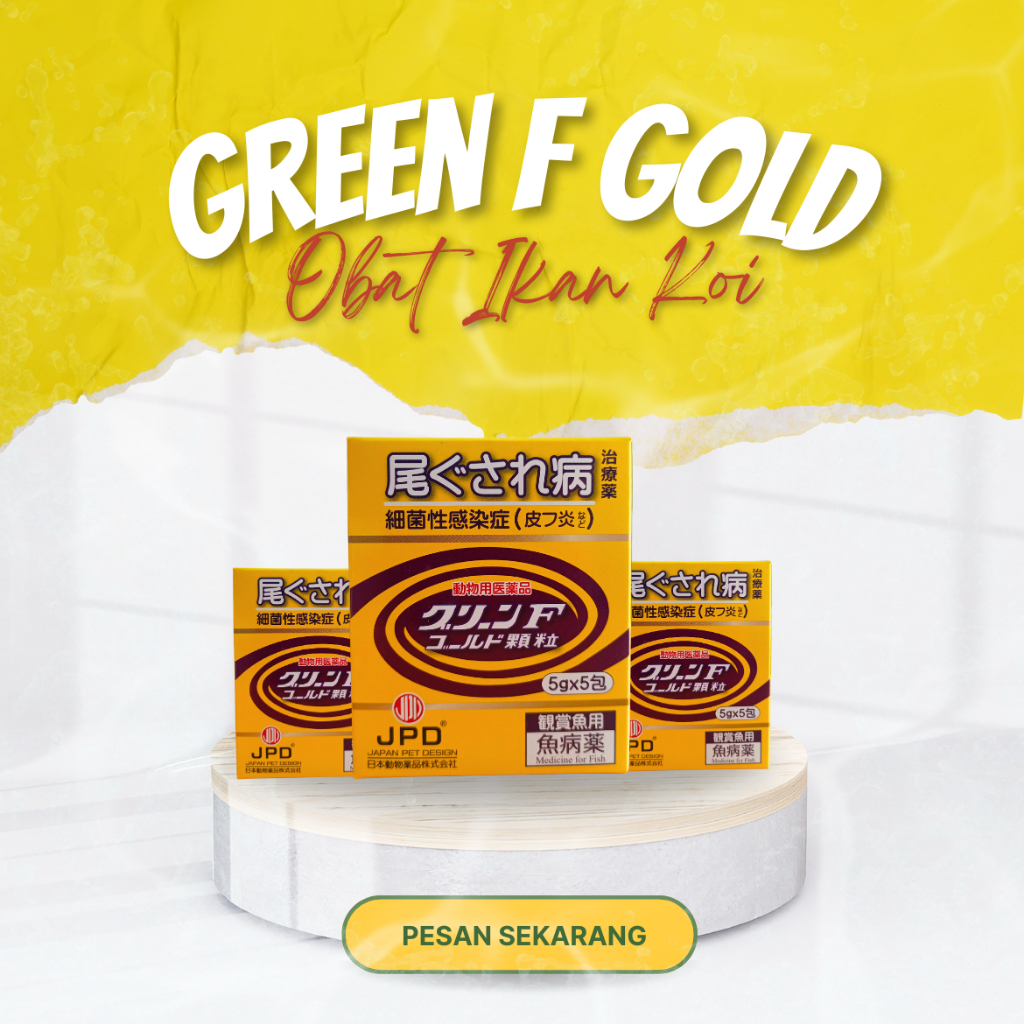JPD Green F Gold Obat Ikan Koi