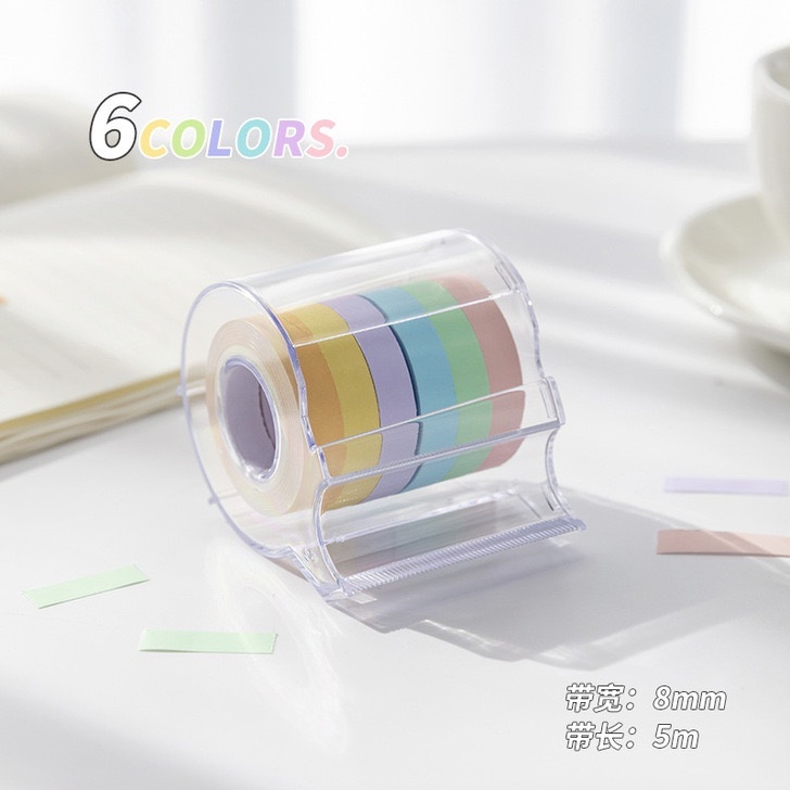 

Dispenser Washitape Journaling Warna Pastel Aesthetic - RP07