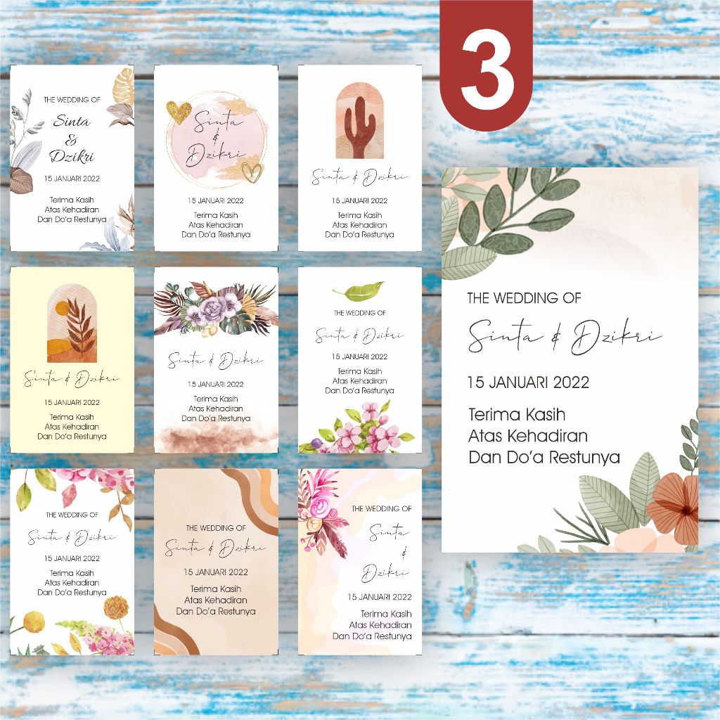 

Sticker ucapan souvenir pernikahan | stiker wedding Edisi 3