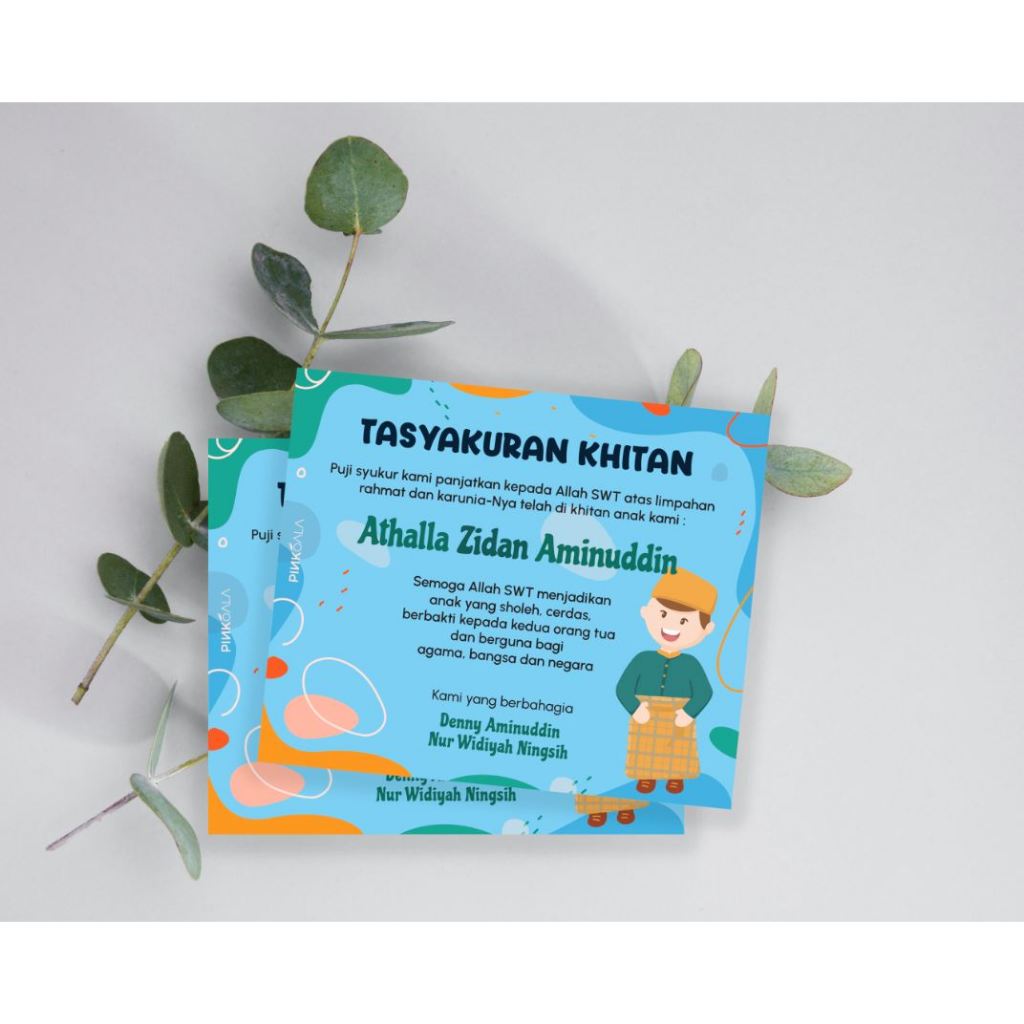 

100 pcs Sticker Tasyakuran Khitan Custom 10 x 12 cm