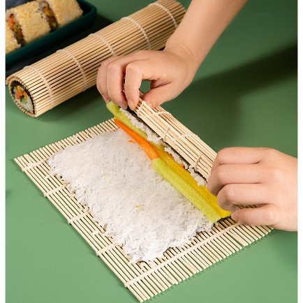 Gulungan Sushi, Sushi Roll Matt, Tikar Penggulung Sushi Bamboo Roll Matt / Sushi Roll Serbaguna