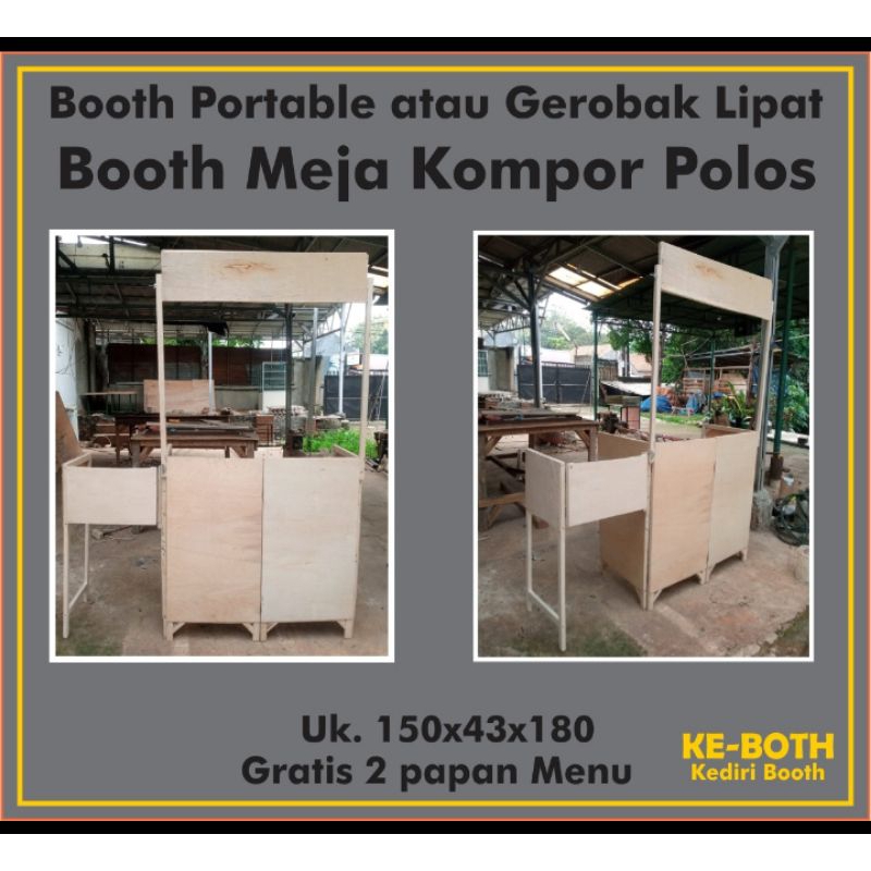 BOOTH PORTABLE/GEROBAK LIPAT/MEJA LIPAT/booth portable/gerobak jualan/even desk