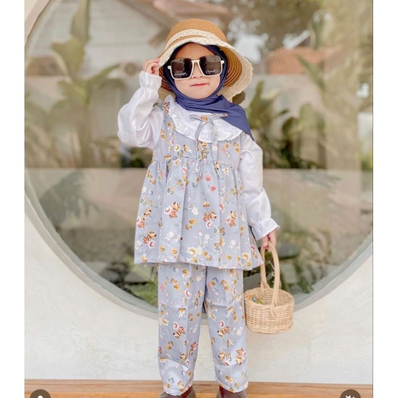 One Set Anak Syakila / Setelan Anak Flower Syakila / Setelan anak lucu                              