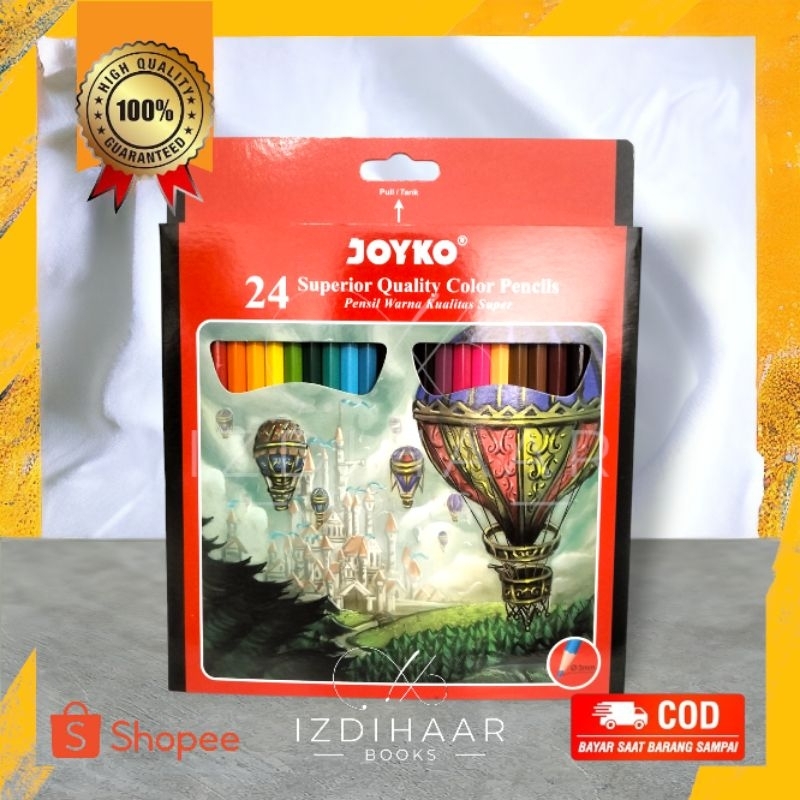 

Joyko Pensil Warna Kualitas Super 24 Warna