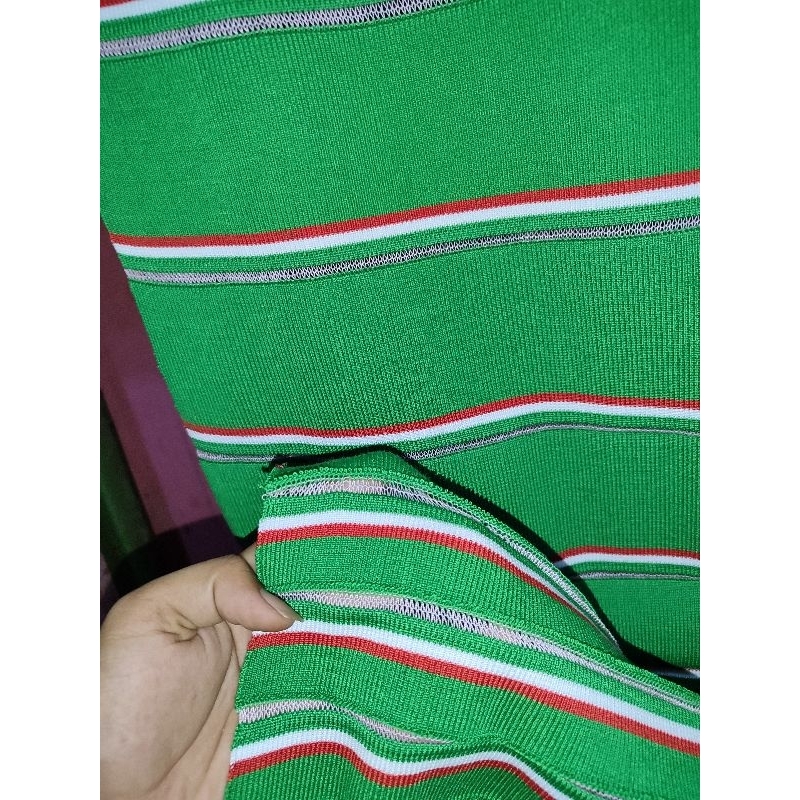 CUSTOM RIB KERAH MANSET WANGKI POLO SHIR-T GARIS GARIS