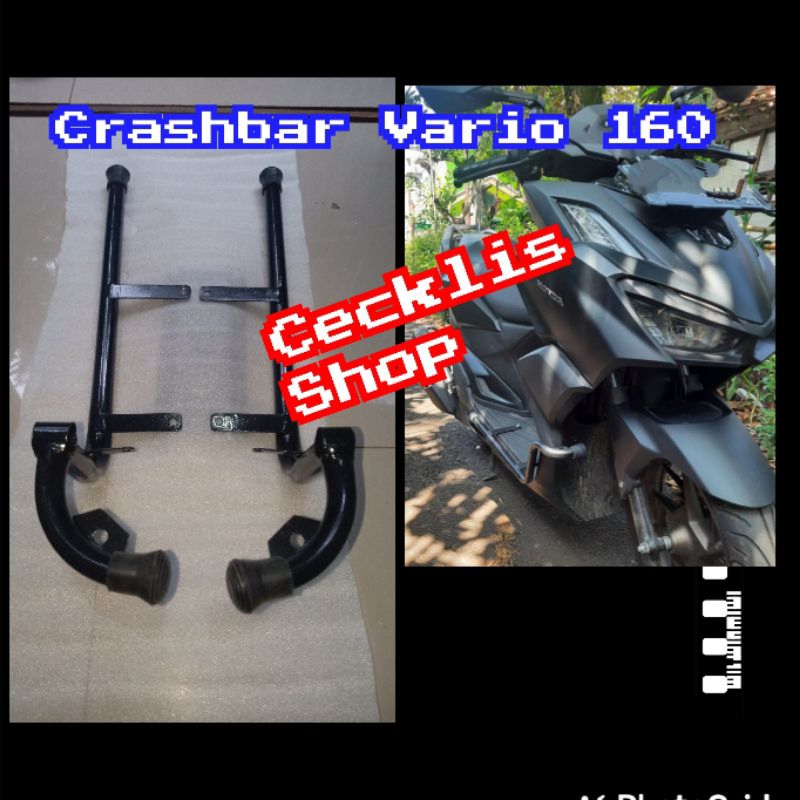 Crashbar New Vario 160 Dudukan Lampu Tubular