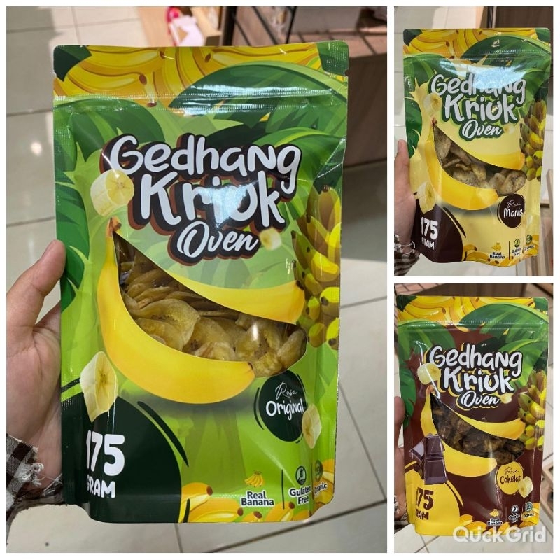 

keripik pisang gedhang kriuk oven 175gr