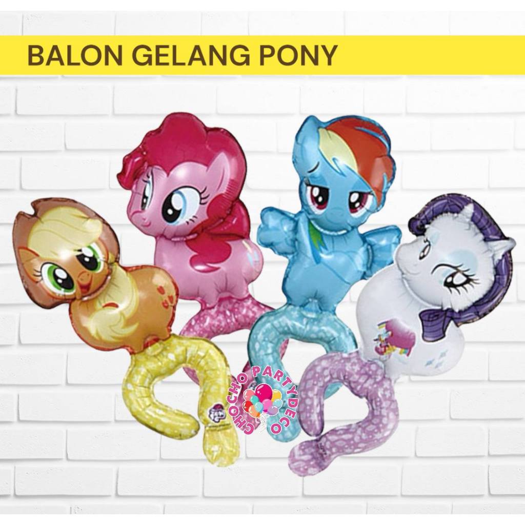 Balon GELANG MY LITTLE PONY / Balon Tangan Pony / Balon Pony
