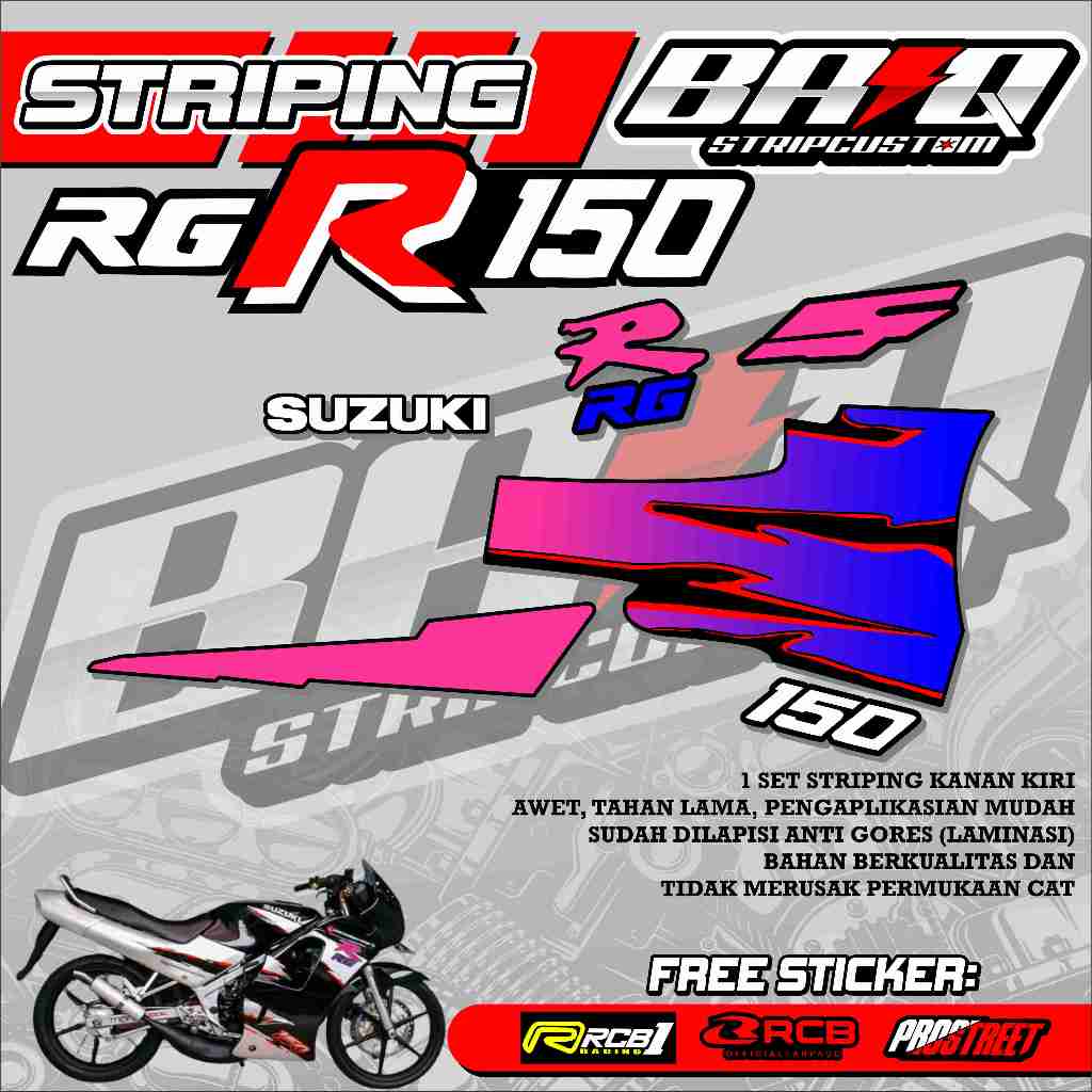 STICKER STRIPING RGR 150 - STRIPING RGR 150 PREMIUM ABSTRAK 02