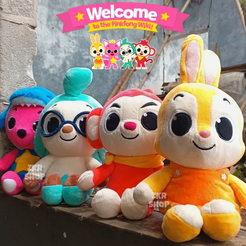 BONEKA BABY SHARK ORIGINAL PINK FONG/PINKFONG (Mommy Shark, Daddy Shark,Rubah, Hogi)