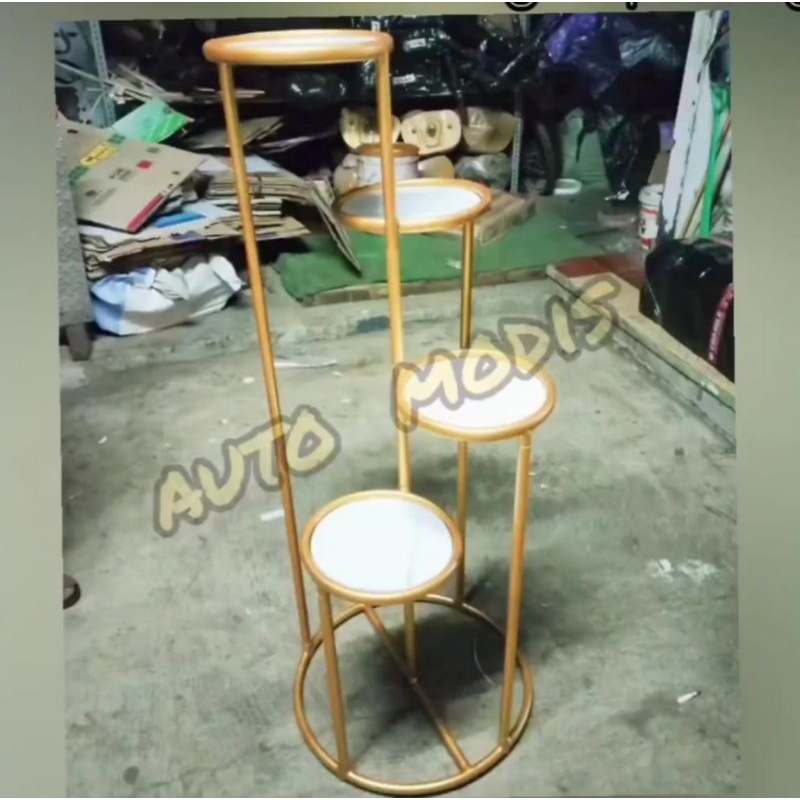 RAK DISPLAY TAS SEPATU SANDAL RAK SUSUN POT BUNGA ETELASE TOKO BERTINGKAT MEJA TENGAH LOBBY HOTEL SA