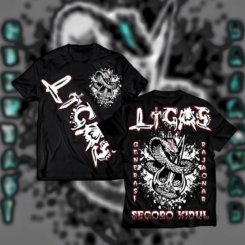 Kaos Ligas Segorokidul Kaos distro terbaru ligas garis keras Terbaru LIGAS LAWASAN Ful punggung A2