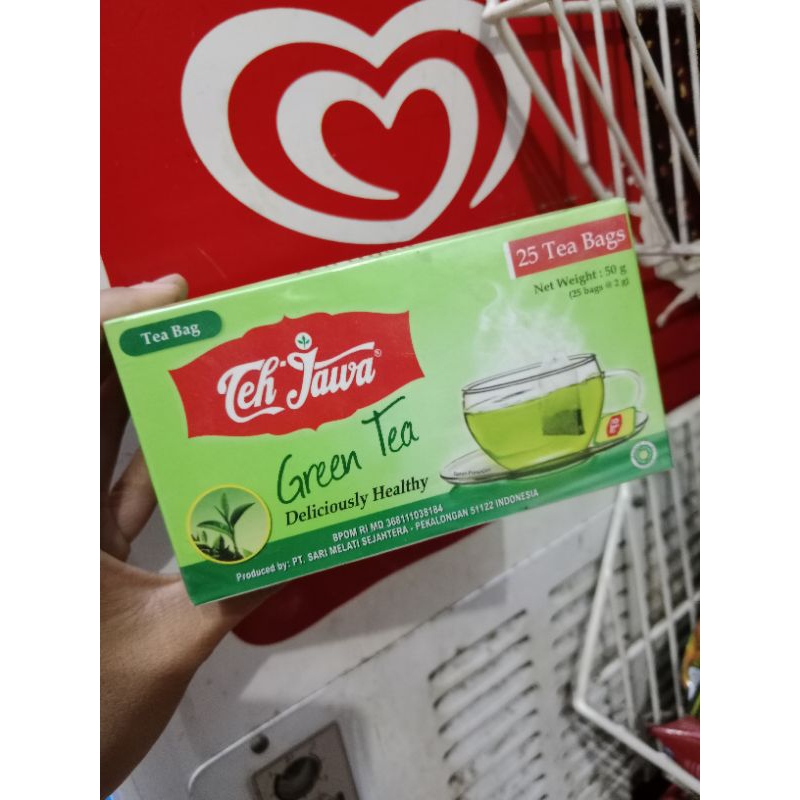 

Teh Jawa / Tea Bag Rasa Greentea / Teh Hijau Celup Isi 25 Terjamin Berkualitas