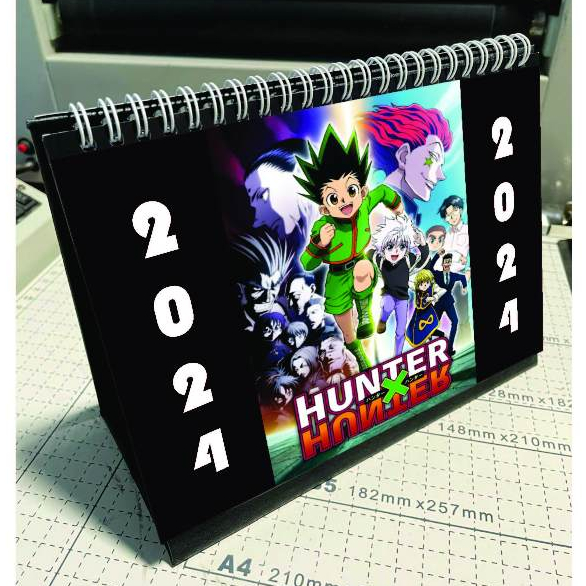 

2025 Kalender Meja Duduk Desk Calendar Anime Hunter x Hunter 2025 Isi 12 Lembar Ukuran A5