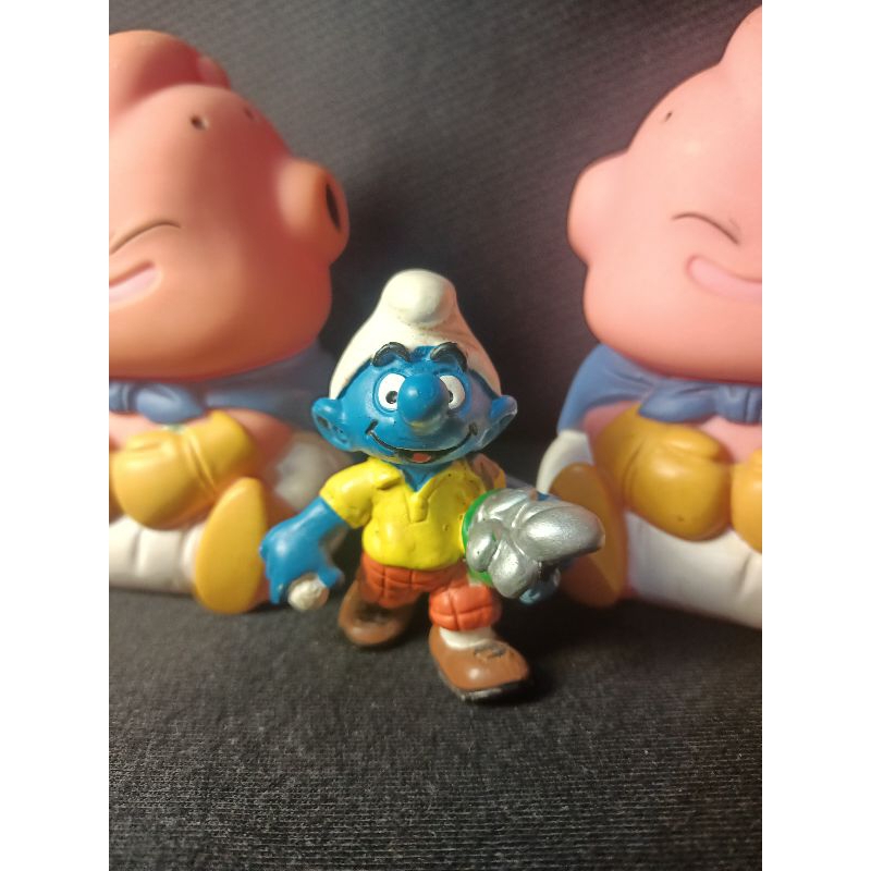 smurf shcleich vintage figure golf smurf original