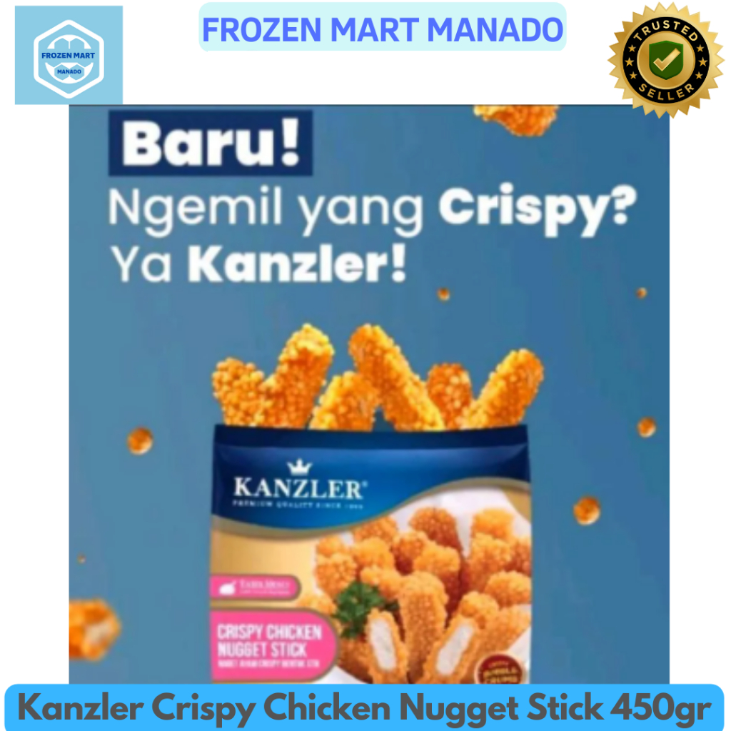 

Kanzler Crispy Chicken Nugget Stick 450gr - Frozen Mart Manado (Frozen Food Manado)