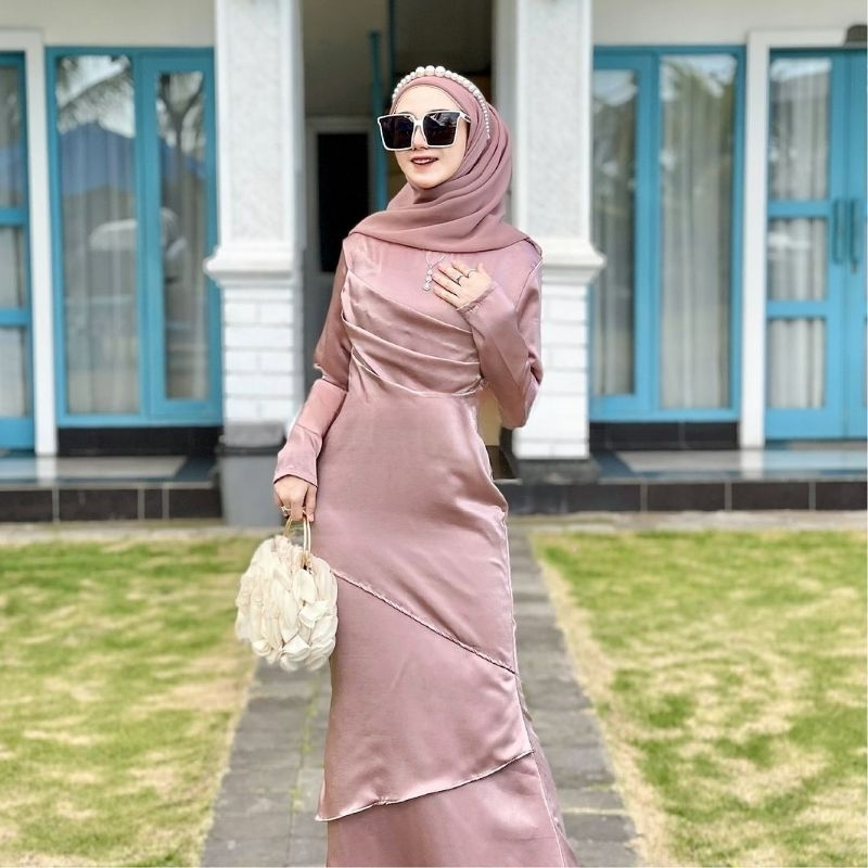 TERBARU // DRESS POLOS PREMIUM GAMIS ARABELLA DRESS GAMIS MUSLIM // DRESS KONDANGAN ELEGAN