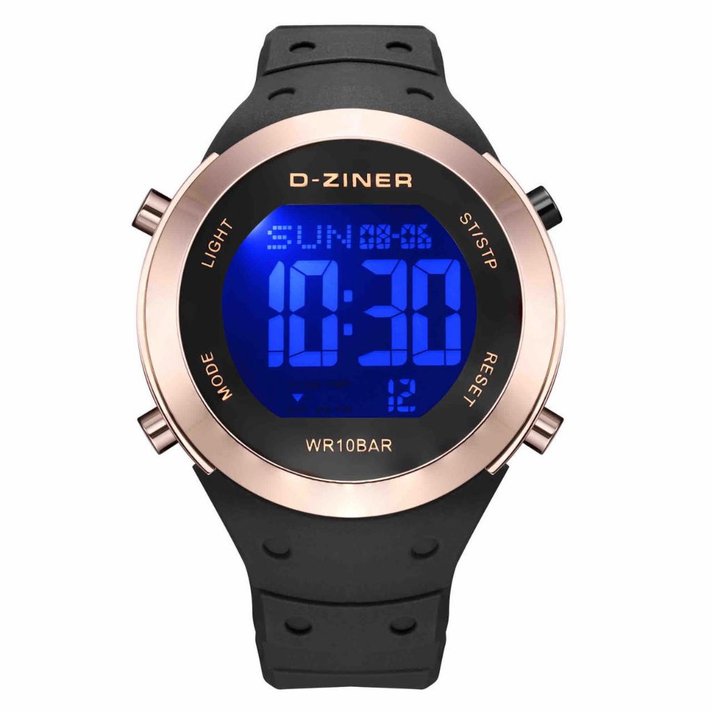 Jam Tangan Pria D-Ziner 8320 Digital Sports Original Rubber