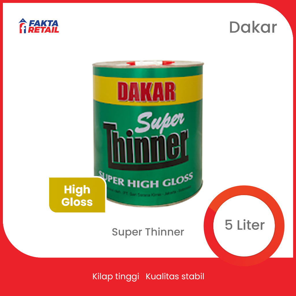 THINNER DAKAR HIJAU "SUPER DAKAR" 5 LITER