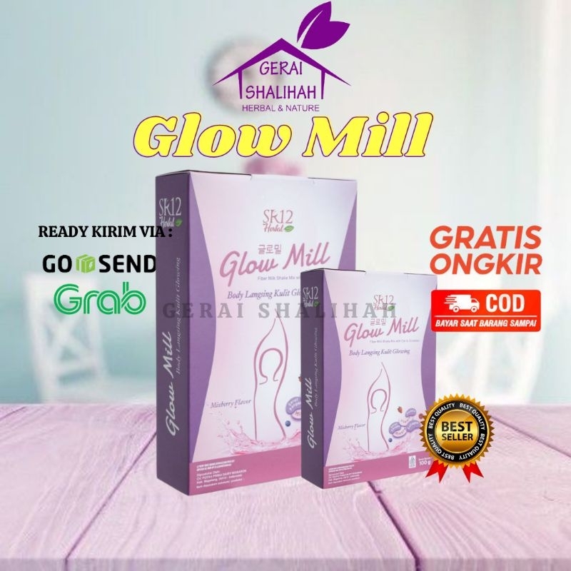 Glow mill sr12 Susu diet Minuman fiber diet drink Halal Bpom Kolagen