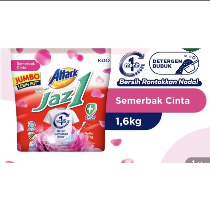 Attack Jaz 1 Deterjen Bubuk 1,5 Kg 1,4kg