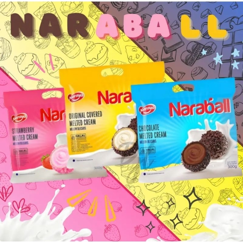 

Naraball biskuits 3 varian coklat original stawberry