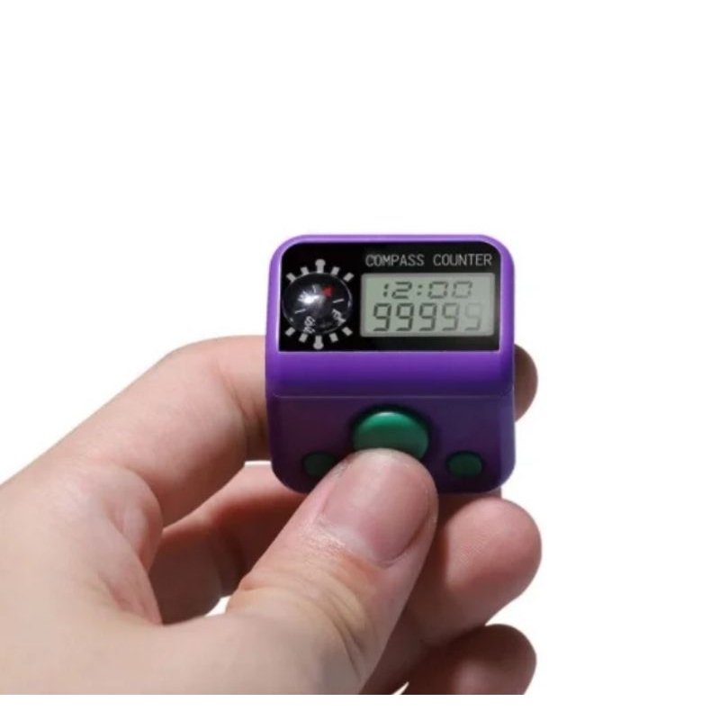 Tasbih Digital kompas warna warni, dengan jam dan tanggal