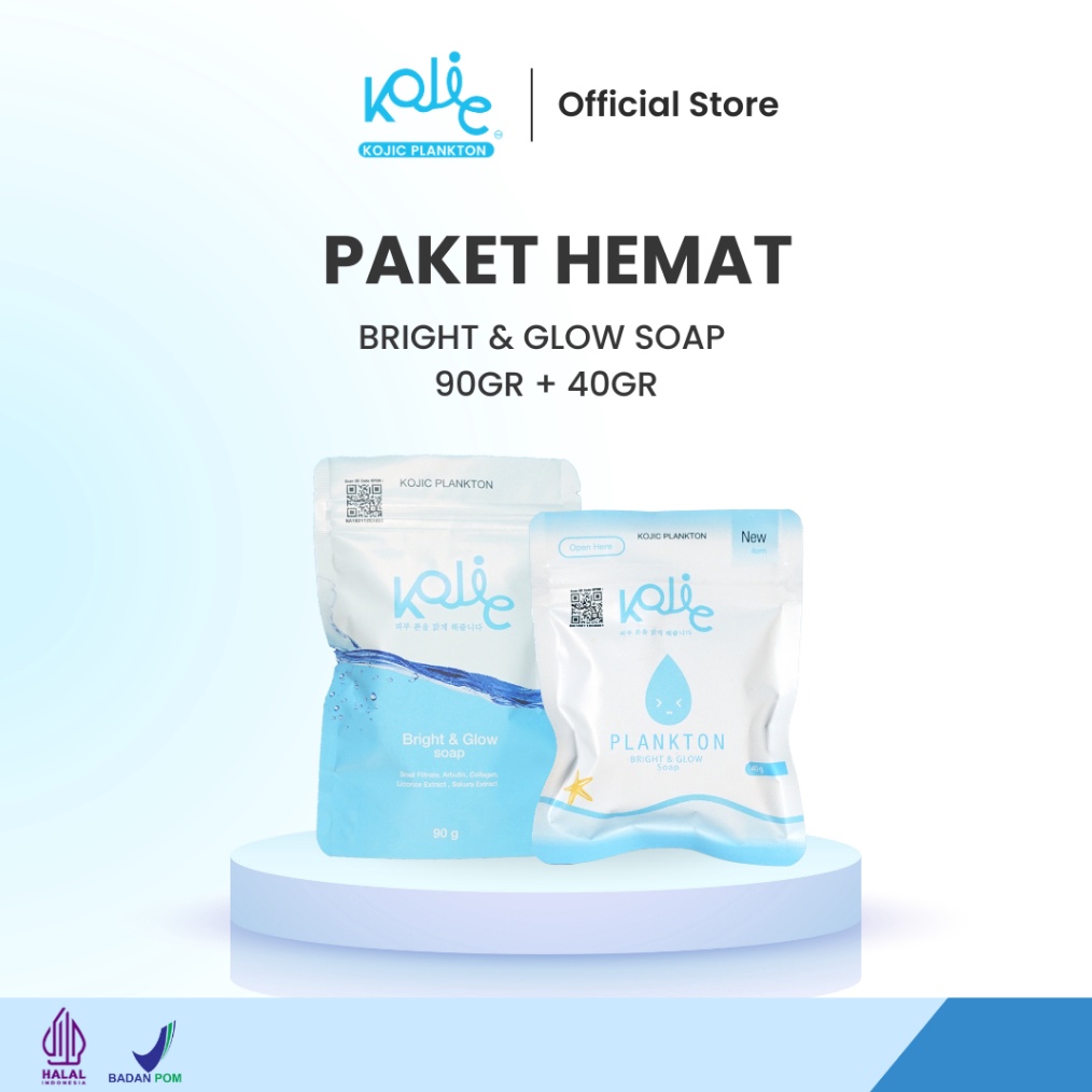 Laris [PAKET HEMAT] KOJIC PLANKTON SOAP 40 GR + SOAP 90 GR