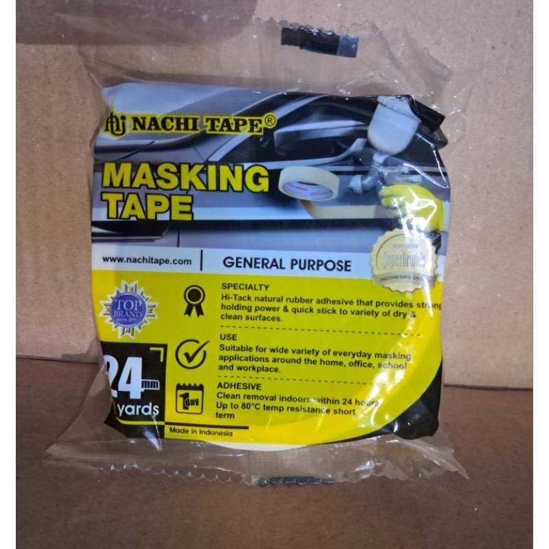 

Masking tape nachi 24mm x 20yard / Isolasi kertas