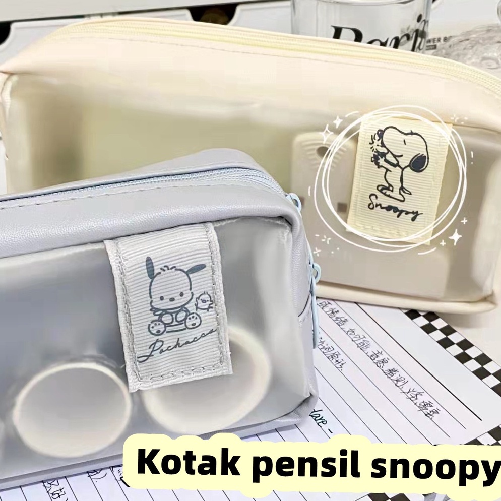 

Terkini Muji Snoopy Cute Large Capacity Pencil Case/pensil pouch/make up tas/Kotak Pensil CC6
