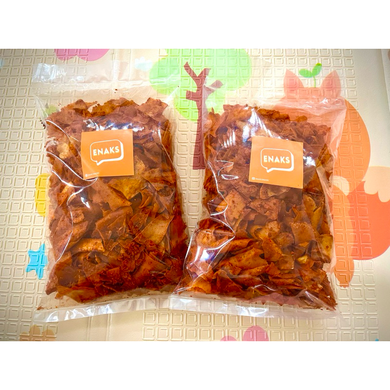 

Keripik Singkong Pedas Enaks Snacks 500 gram