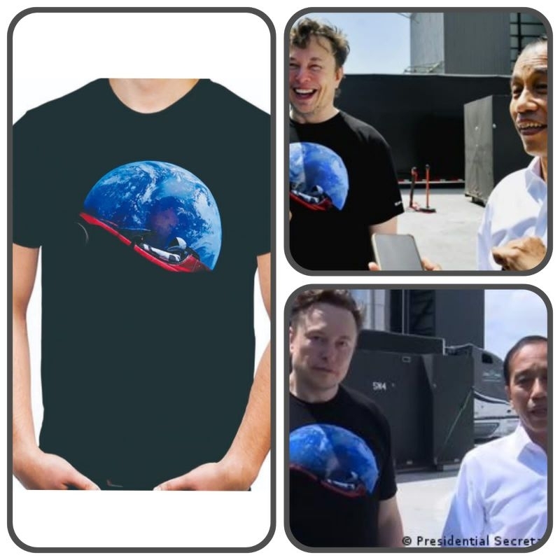 Kaos T Shirt Elon Musk Space X (ready 5xl)