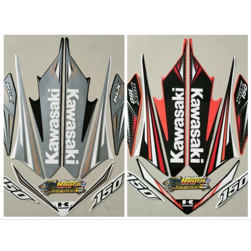 stiker striping motor kawasaki klx 150 lama