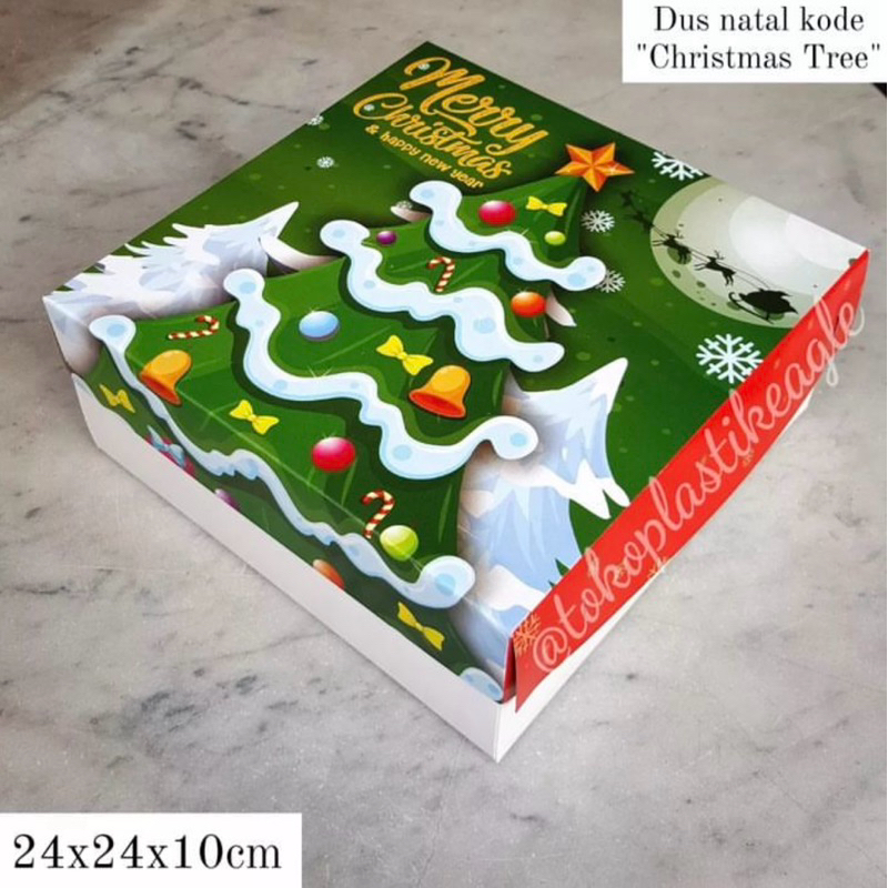 

[CHRISTMAS EDITION] Dus natal kode "CHRISTMAS TREE" uk 24x24x10cm