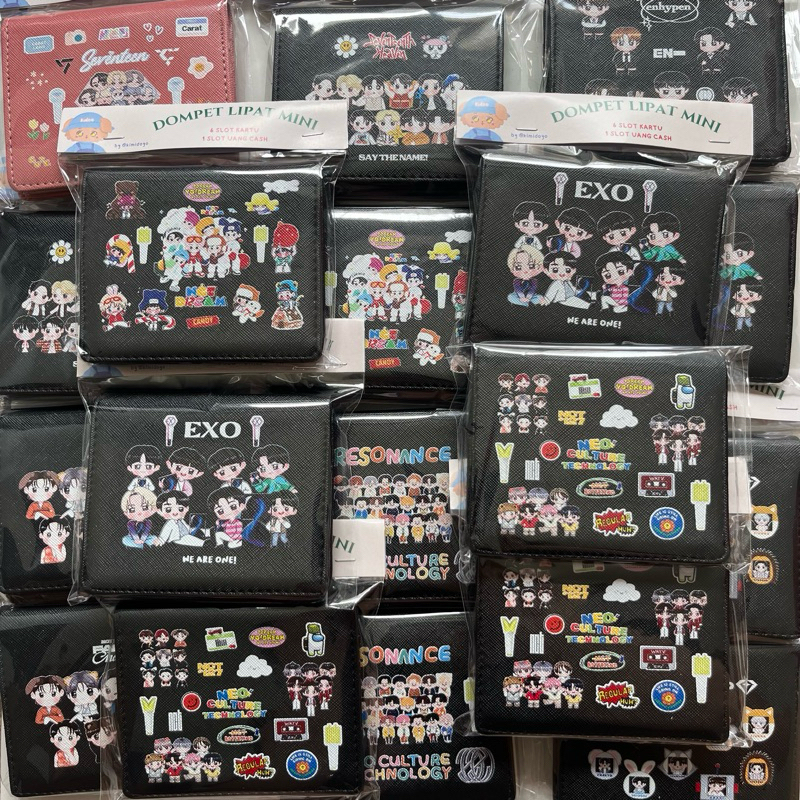 [READY STOCK] DOMPET LIPAT MINI & CARD WALLET KPOP NCT EXO TREASURE TUBATU ENHAYPEN SVT