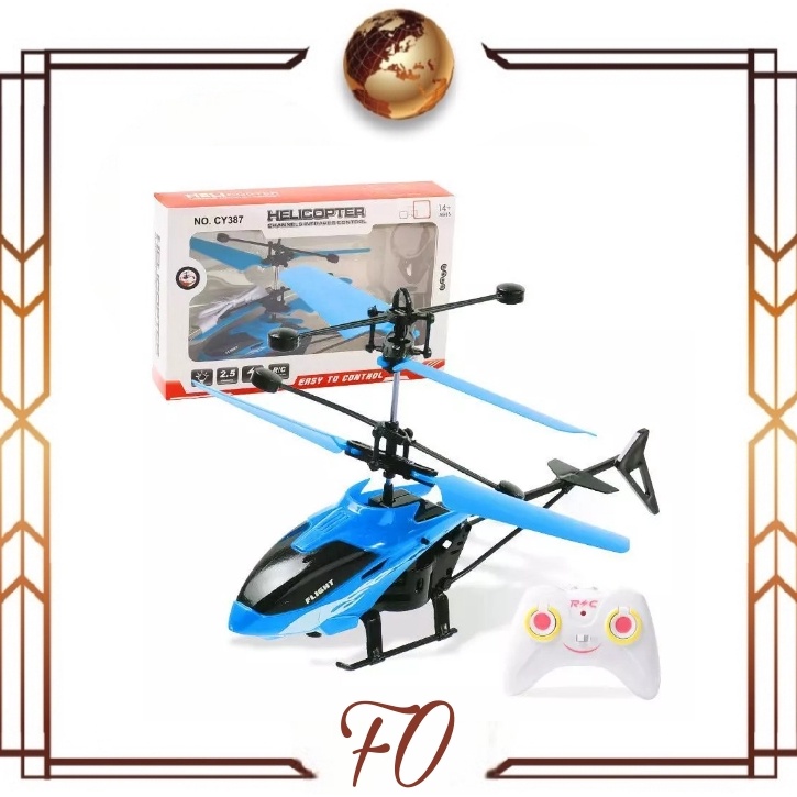 ern.. [FO] Helikopter Helicopter Remote Remot Anti Banting Control Mainan Jarak Jauh Tahan Mainan He