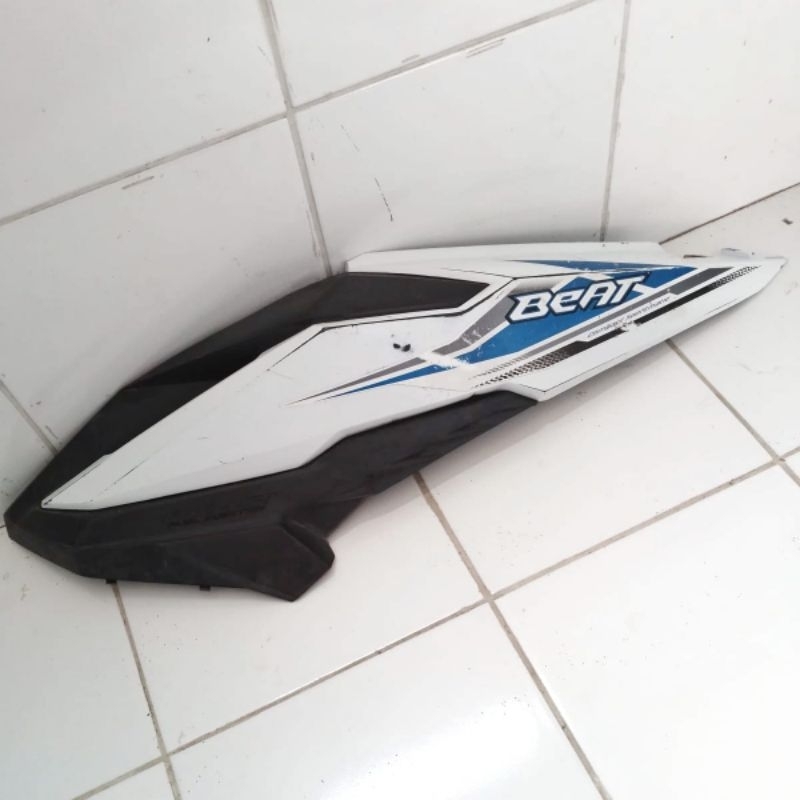 cover body kiri Honda beat Biru putih eSP CBS K81 2019 Biru Putih Bekas ORI copotan