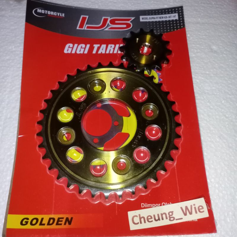 Gear gir papan depan belakang 428 36 -14T Supra X 125 - Fit New - Karisma 125 -  Fit S - Blade - Rev