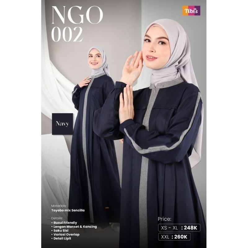 GAMIS NIBRAS TERBARU 2024 / NG0 002 / DRESS CANTIK / DRESS MUSLIM / DRESS SIMPLE ELEGAN POLOS / GAMI