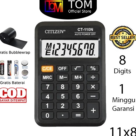 

Terk!ni Kalkulator CT-100N 8 Digit - Calculator Saku Kecil Mini Scrooling