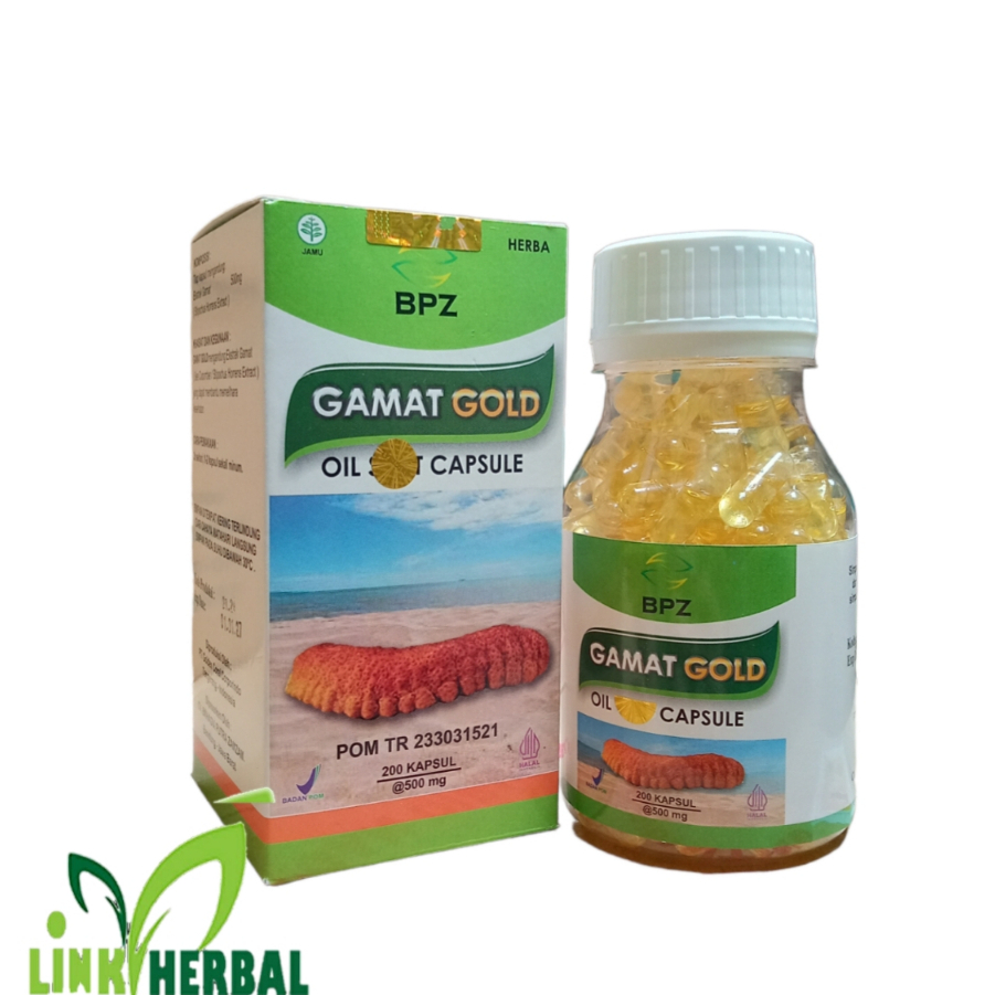 BPZ Gamat Gold 200 Kapsul Oil Soft Capsule | Suplemen Kesehatan Gamat Emas