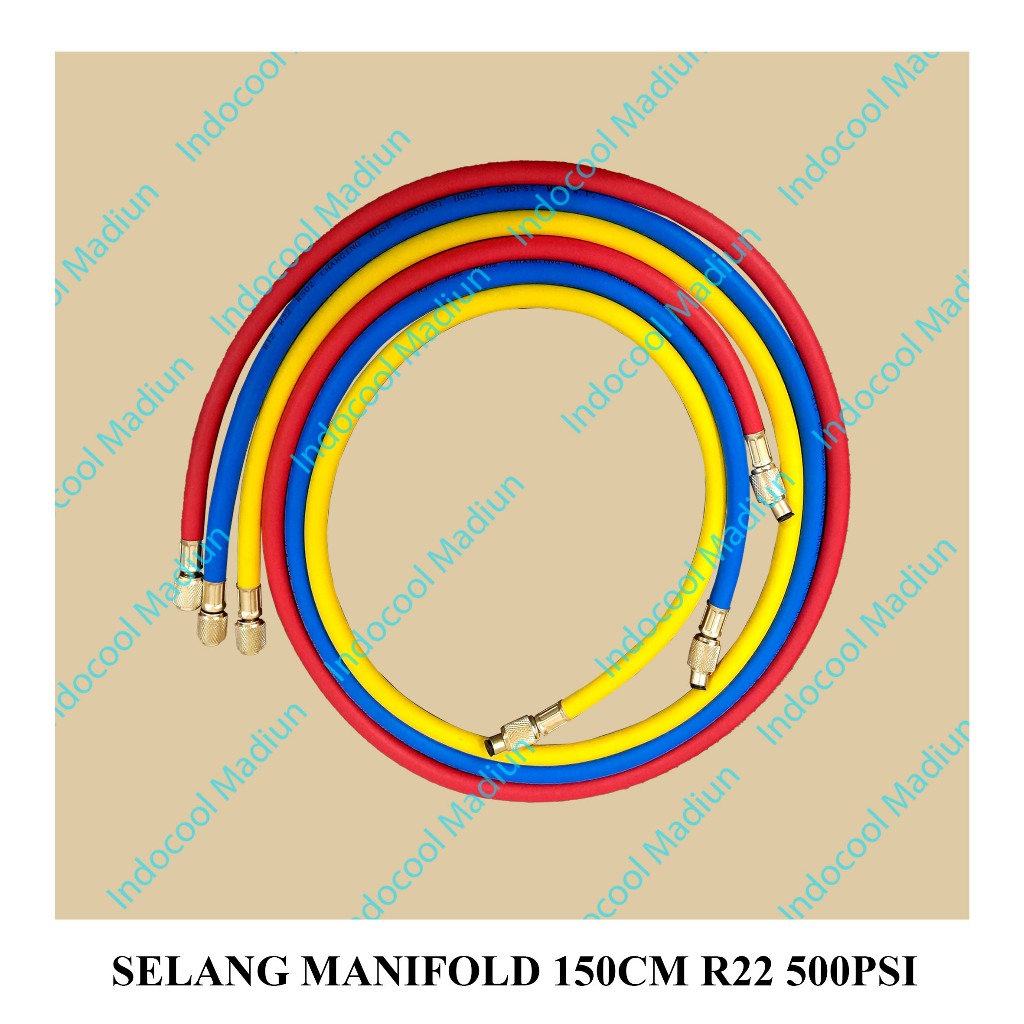 SM150 SELANG 500PSI/SELANG MANIFOLD 150CM R22 500PSI (WARNA DIKIRIM RANDOM)