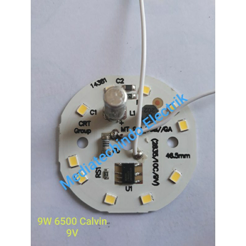 Mesin Lampu Pcba LED AC 9 Watt CRT.  Modul led. LED AC. Pcb Aluminium. sparepart LED.