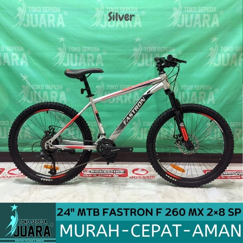 SEPEDA GUNUNG FASTRON F 260 MX 2×8 SPEED MTB 24 INCH